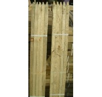 10 x 90cm (3ft) x 32mm Square & Pointed Tanalised Tree Posts / Stakes
